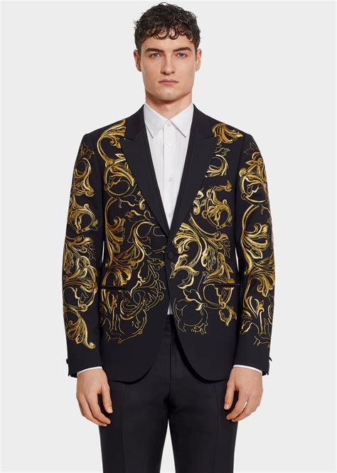 versace collection suit|Versace men's suits price.